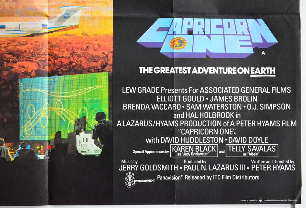 CAPRICORN ONE (Bottom Right) Cinema Quad Movie Poster 