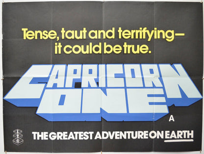 Capricorn One (Teaser / Advance Version)  Original Quad Poster - Film Poster - Movie Poster