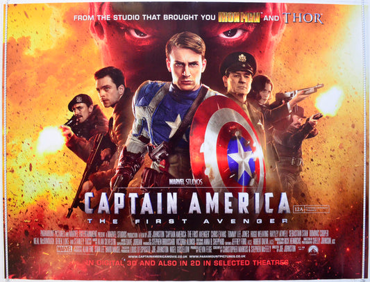 Captain America - The First Avenger Original British Quad Poster - Film Poster - Movie Poster 