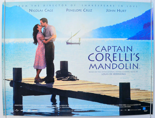 Captain Corelli's Mandolin Original British Quad Poster - Film Poster - Movie Poster 