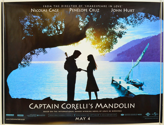 Captain Corelli's Mandolin  (Teaser / Advance Version)   Original Quad Poster - Film Poster - Movie Poster  