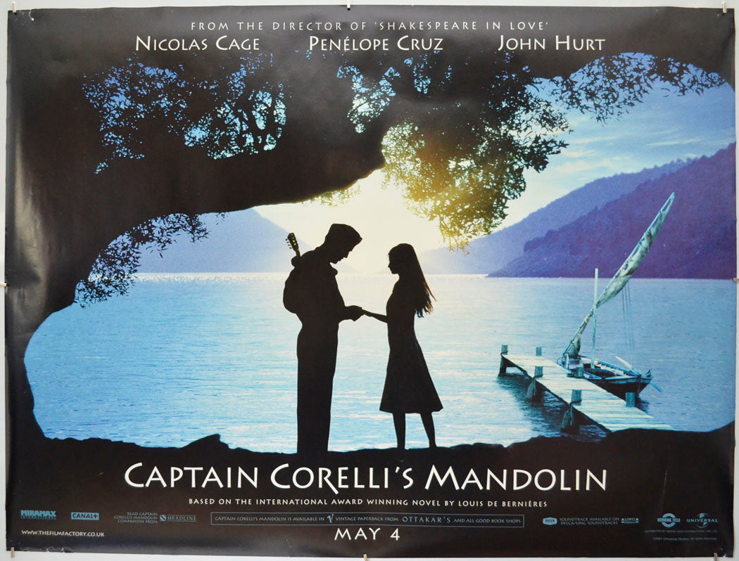 Captain Corellis' Mandolin (Teaser / Advance Version) Original Quad Poster - Film Poster - Movie Poster