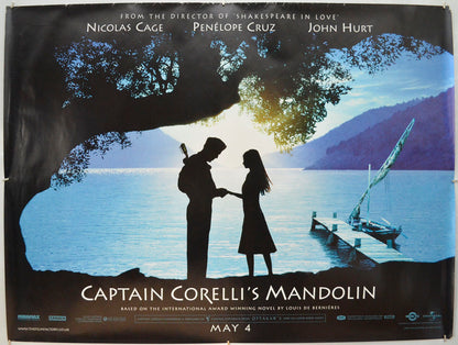 Captain Corelli’s Mandolin (Teaser / Advance Version) Original Quad Poster - Film Poster - Movie Poster