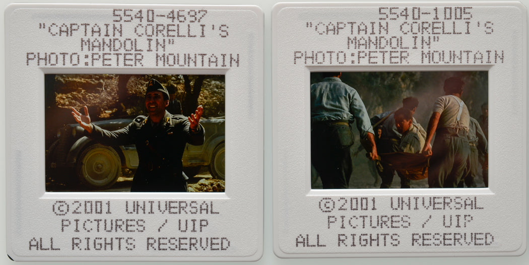 Captain Corellis' Mandolin (Slides 1 and 2) Original 35mm Slides - Cinema Press Slides
