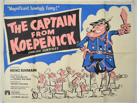 The Captain From Koepenick  (a.k.a. Der Hauptmann von Kopenick)  Original Quad Poster - Film Poster - Movie Poster 