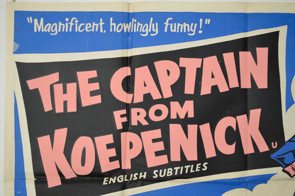 THE CAPTAIN FROM KOEPENICK (Top Left) Cinema Quad Movie Poster 