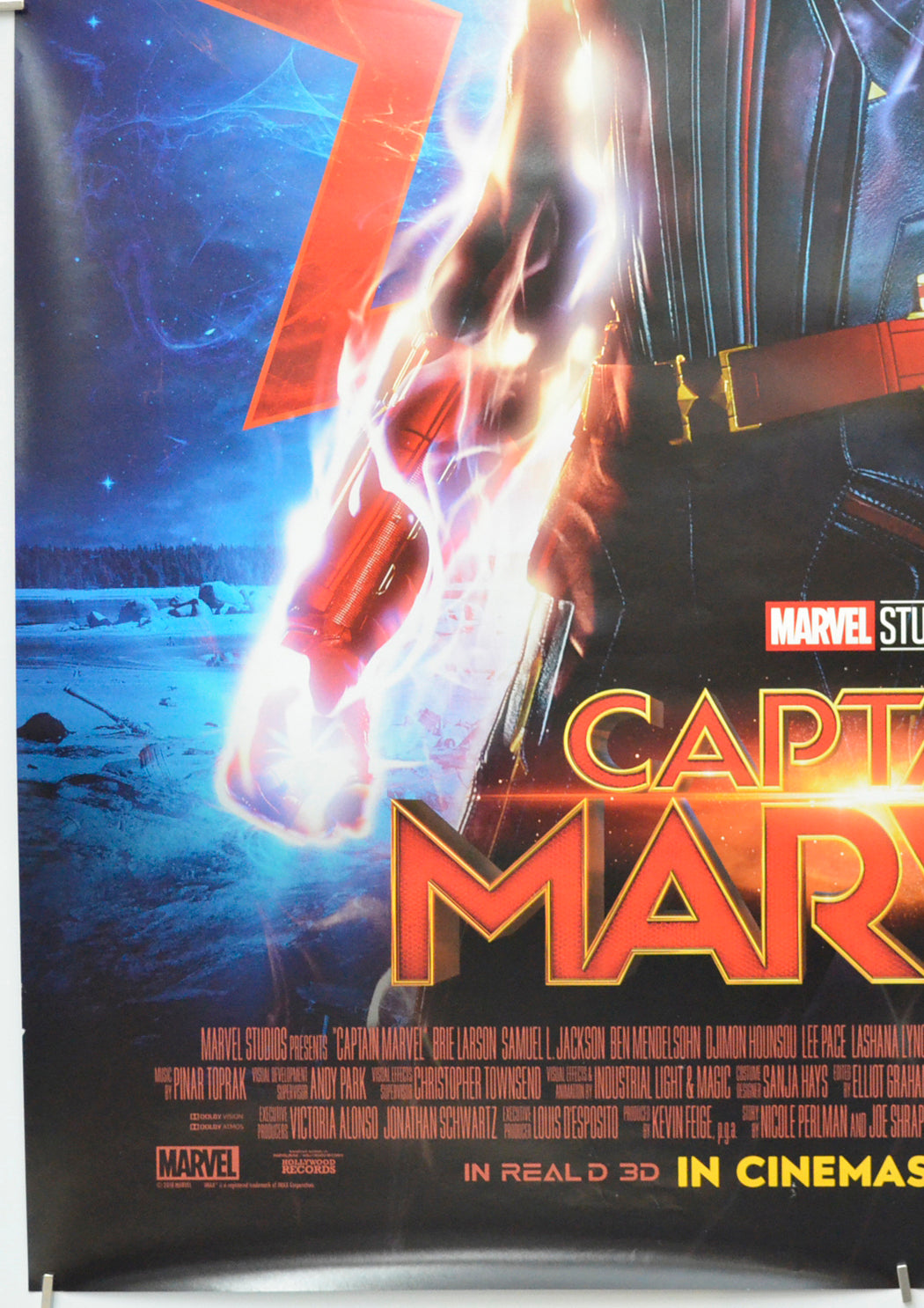 CAPTAIN MARVEL (Bottom Left) Cinema One Sheet Movie Poster 