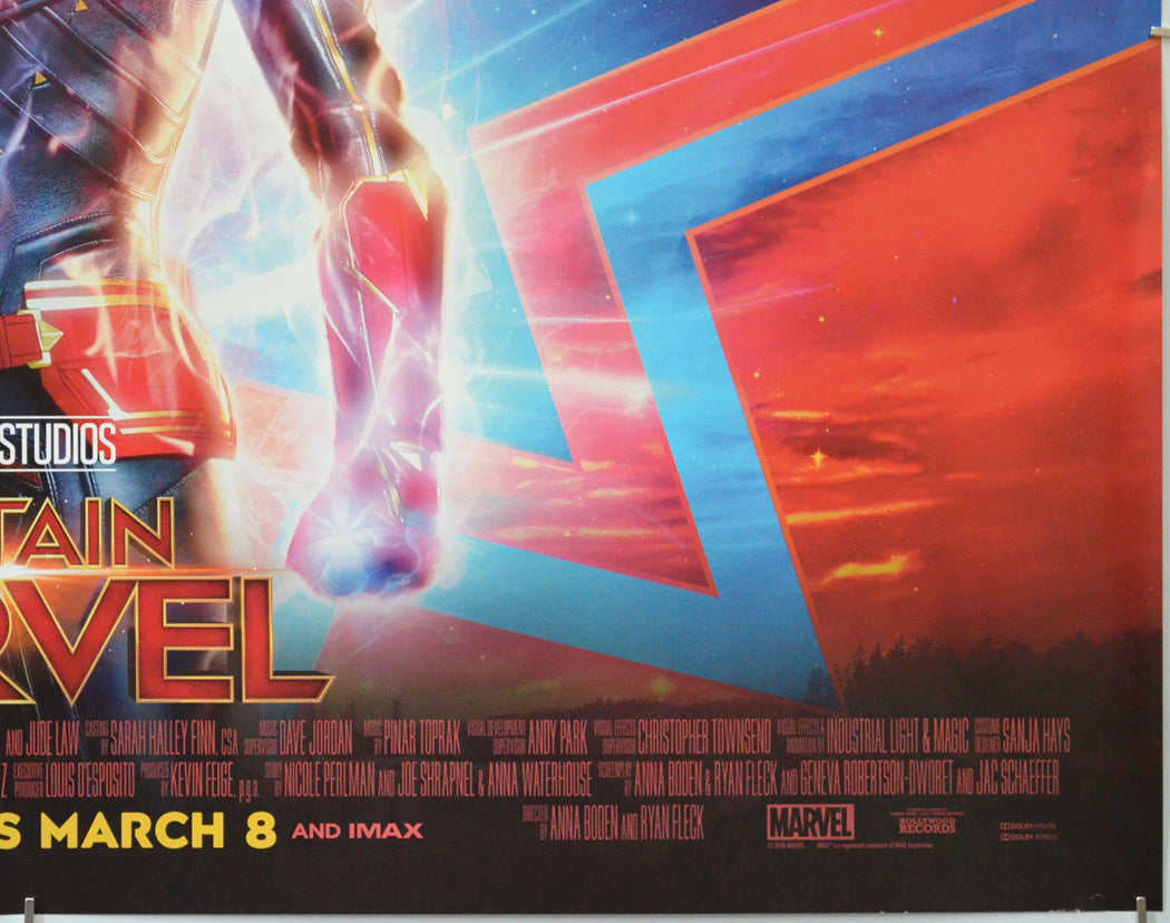 CAPTAIN MARVEL (Bottom Right) Cinema Quad Movie Poster 