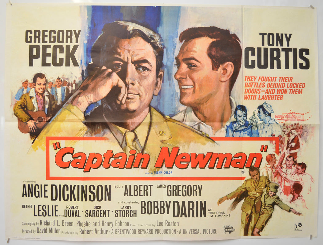 Captain Newman Original Quad Poster - Film Poster - Movie Poster  