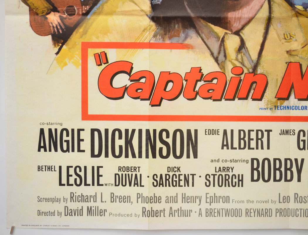 CAPTAIN NEWMAN (Bottom Left) Cinema Quad Movie Poster 