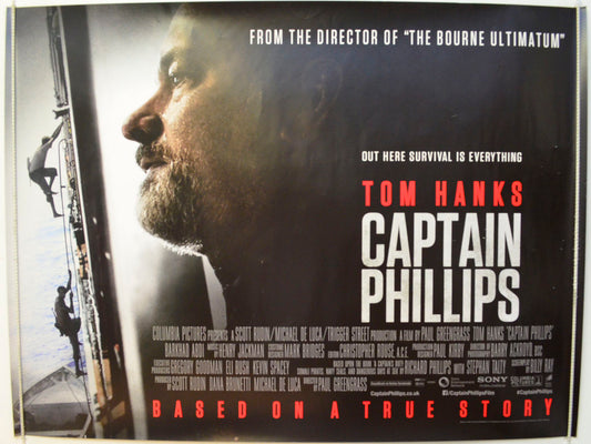 Captain Phillips Original British Quad Poster - Film Poster - Movie Poster 