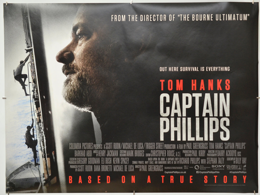 Captain Phillips - Original Quad Poster - Film Poster - Movie Poster