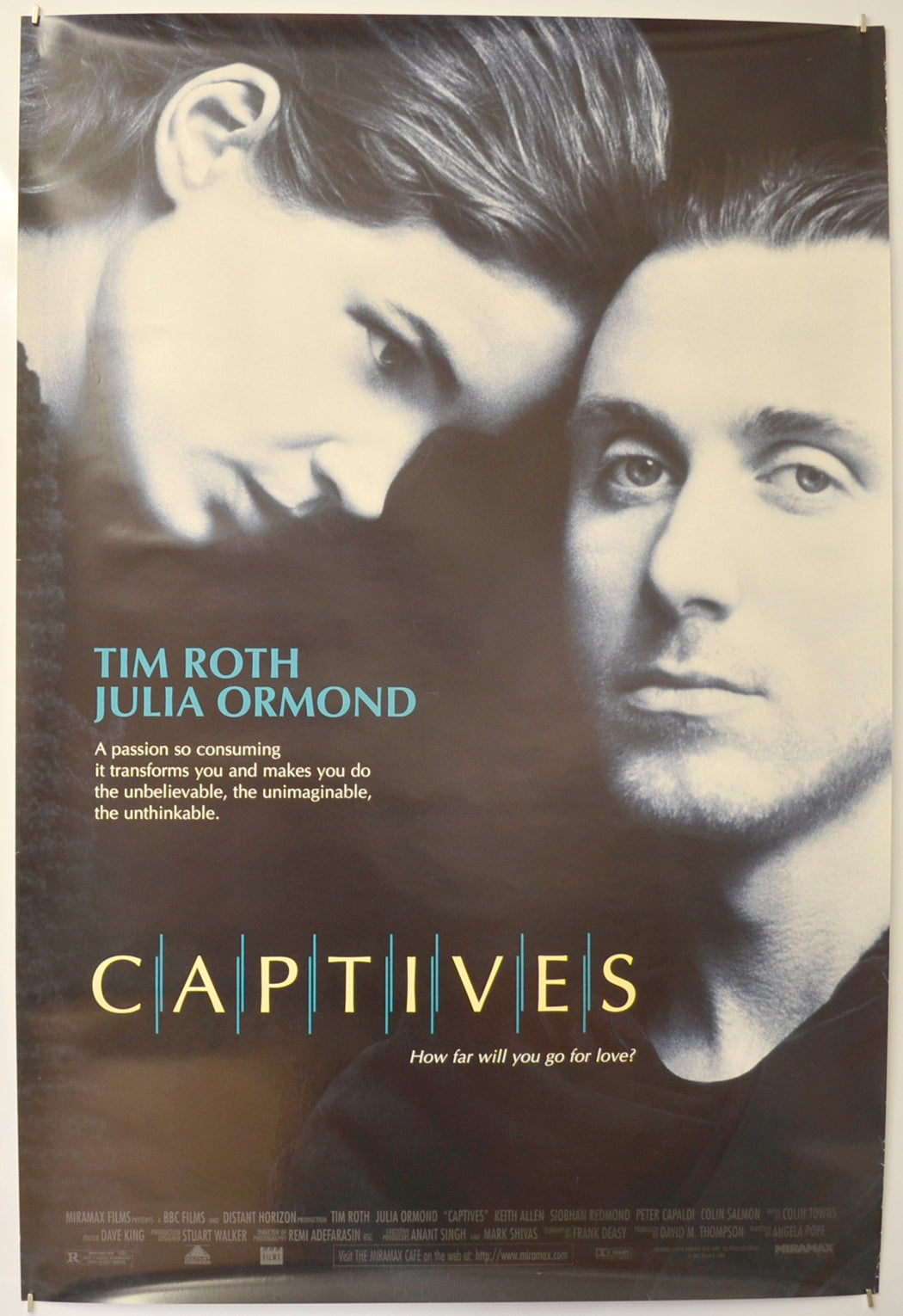 Captives Original One Sheet Poster - Film Poster - Movie Poster