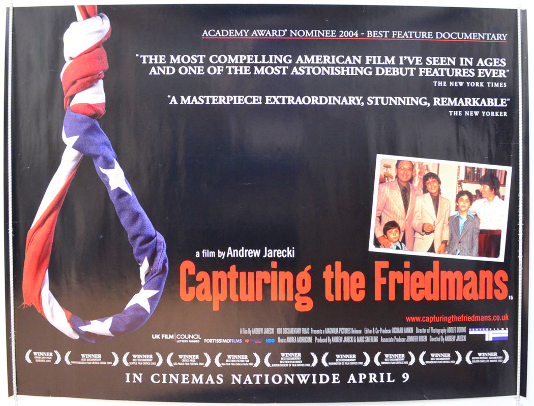 Capturing The Friedmans Original British Quad Poster - Film Poster - Movie Poster 