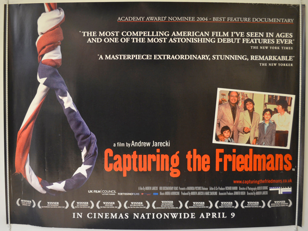 Capturing The Friedmans  Original Quad Poster - Film Poster - Movie Poster