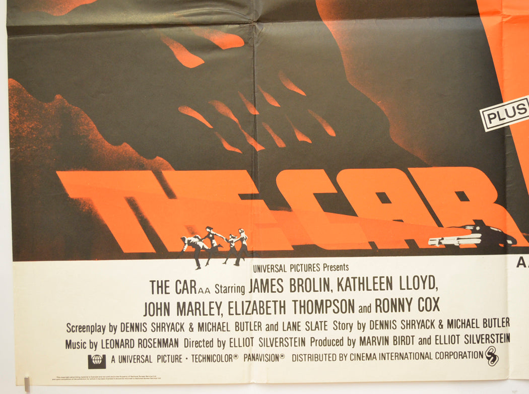 THE CAR / DAY OF THE ANIMALS (Bottom Left) Cinema Quad Movie Poster 