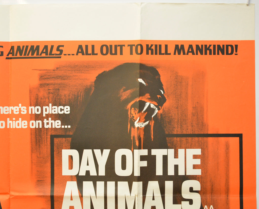 THE CAR / DAY OF THE ANIMALS (Top Right) Cinema Quad Movie Poster 