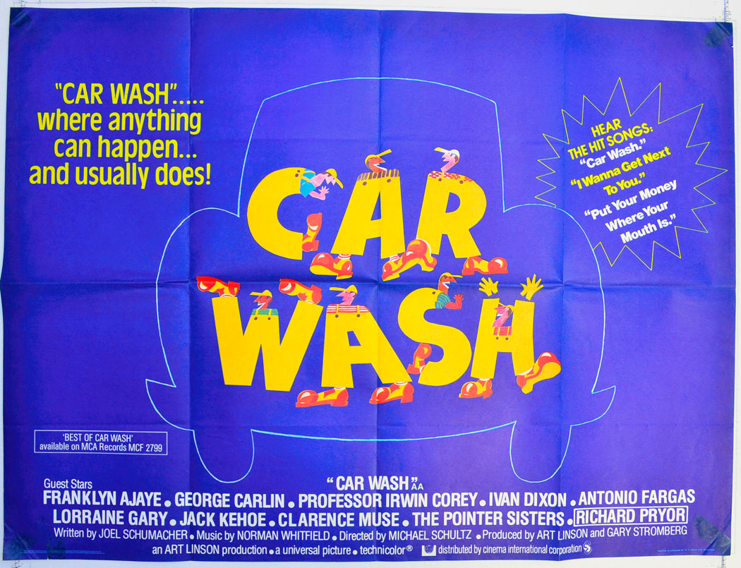 Car Wash  Original British Quad Poster - Film Poster - Movie Poster 