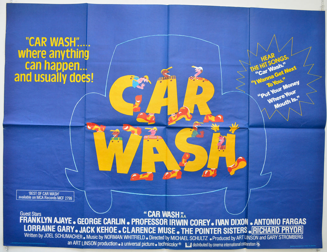 Car Wash  Original British Quad Poster - Film Poster - Movie Poster 