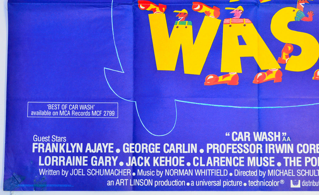 CAR WASH (Bottom Left) Cinema Quad Movie Poster 