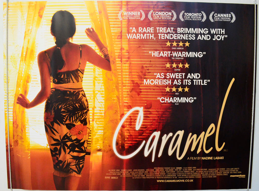 Caramel  (a.k.a. Sukkar banat)   Original British Quad Poster - Film Poster - Movie Poster 