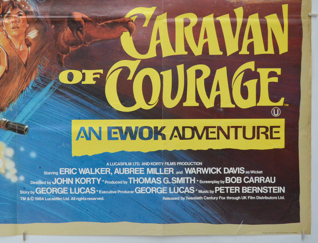 CARAVAN OF COURAGE - AN EWOK ADVENTURE (Bottom Right) Cinema Quad Movie Poster 