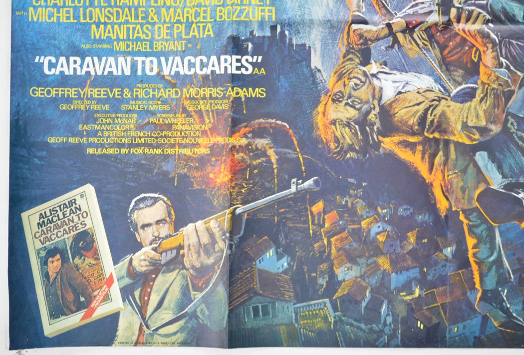 CARAVAN TO VACCARES (Bottom Left) Cinema Quad Movie Poster 