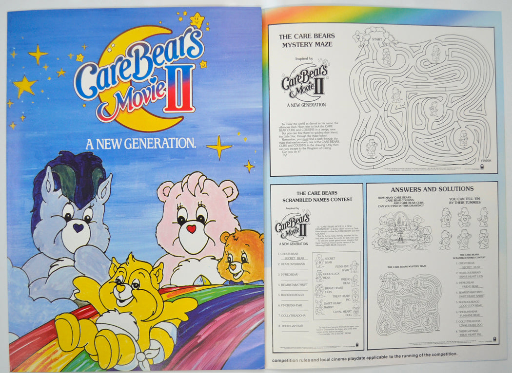 CARE BEARS MOVIE II Cinema Exhibitors Campaign Pressbook - INSIDE 