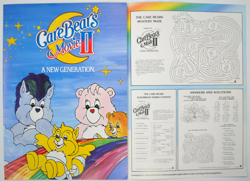 CARE BEARS MOVIE II Cinema Exhibitors Campaign Pressbook - INSIDE 