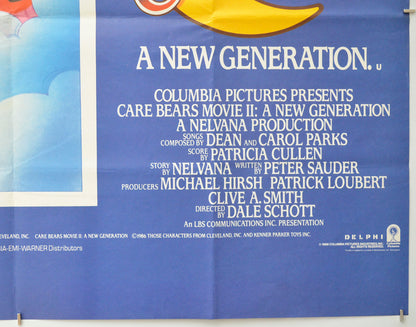 CARE BEARS MOVIE 2 : A NEW GENERATION (Bottom Right) Cinema Quad Movie Poster 