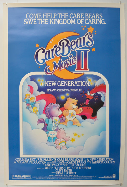 Care Bears Movie 2 : A New Generation Original One Sheet Poster - Film Poster - Movie Poster