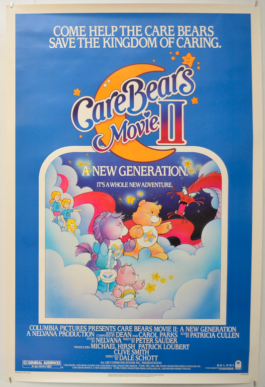 Care Bears Movie 2 : A New Generation Original One Sheet Poster - Film Poster - Movie Poster