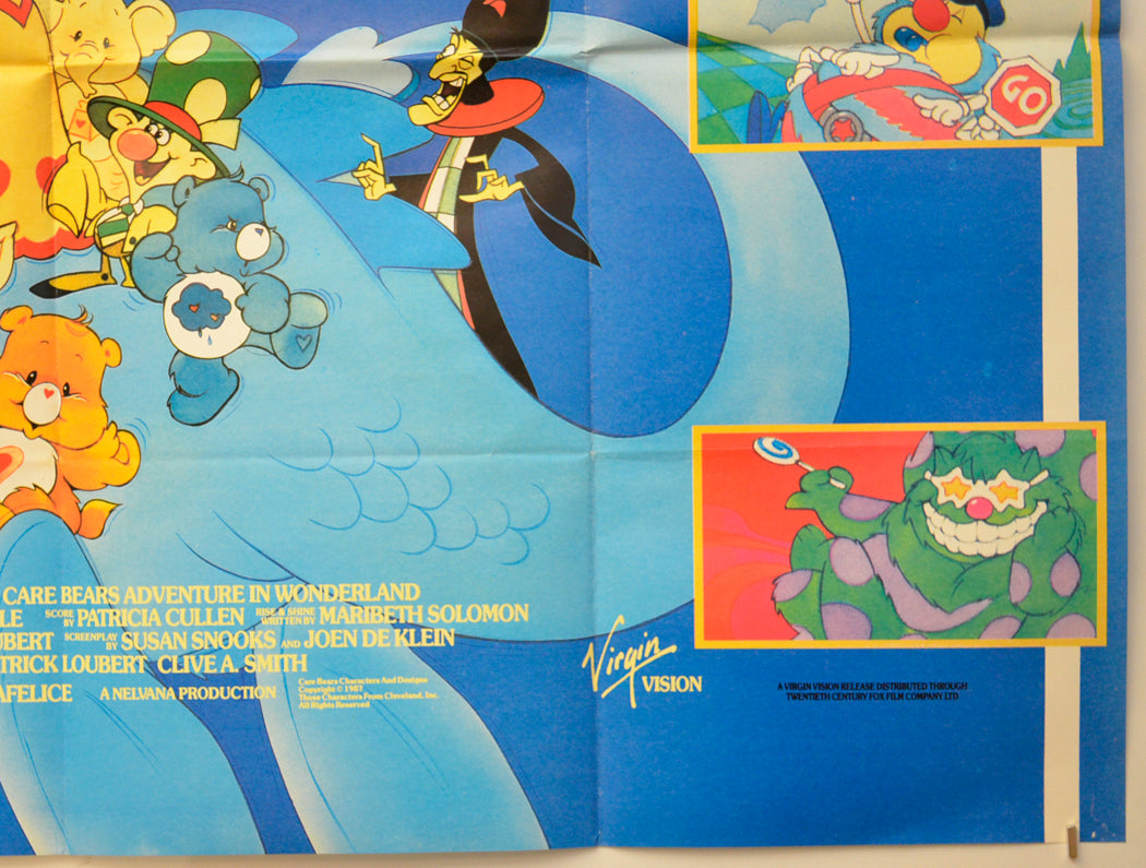 CARE BEARS : ADVENTURE IN WONDERLAND (Bottom Right) Cinema Quad Movie Poster 