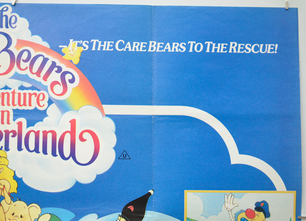 CARE BEARS : ADVENTURE IN WONDERLAND (Top Right) Cinema Quad Movie Poster 