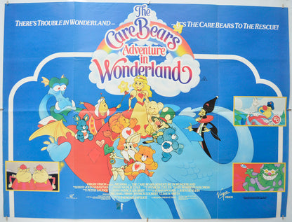 Care Bears : Adventure In Wonderland Original Quad Poster - Film Poster - Movie Poster