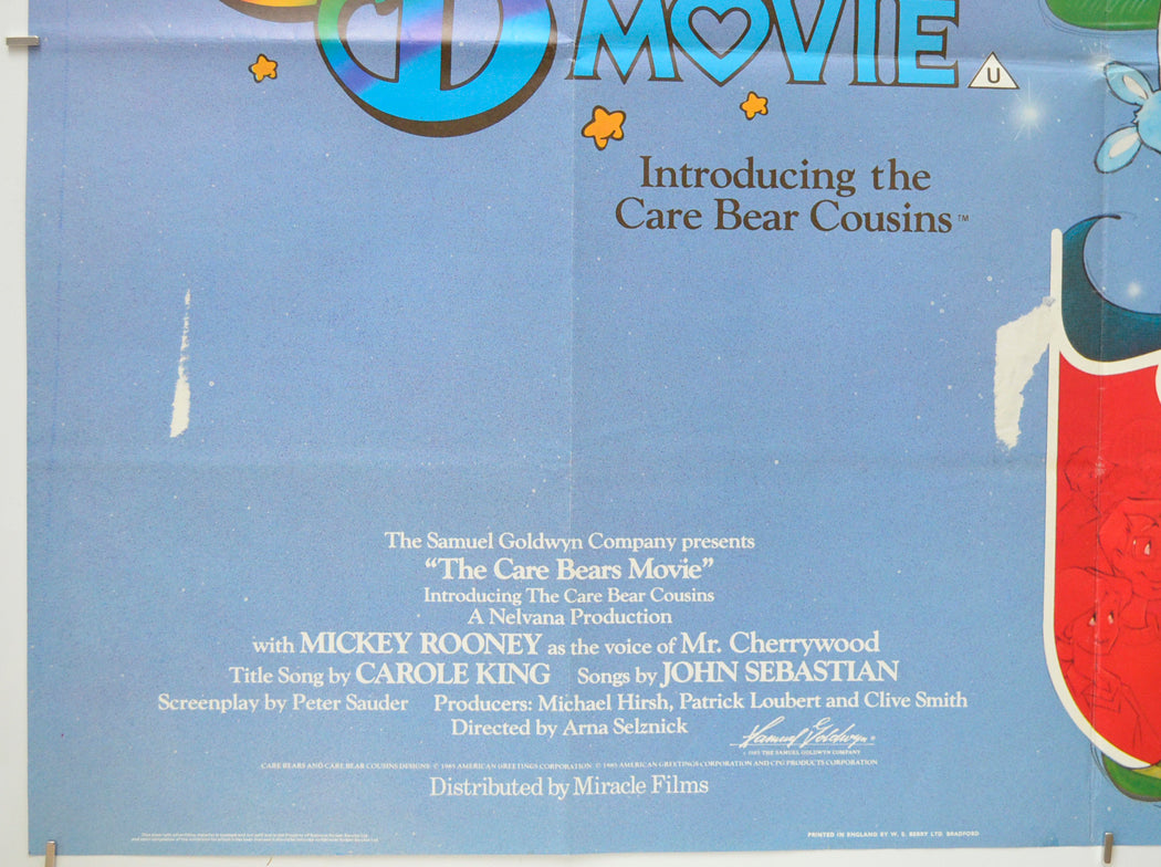 THE CARE BEARS MOVIE (Bottom Left) Cinema Quad Movie Poster 