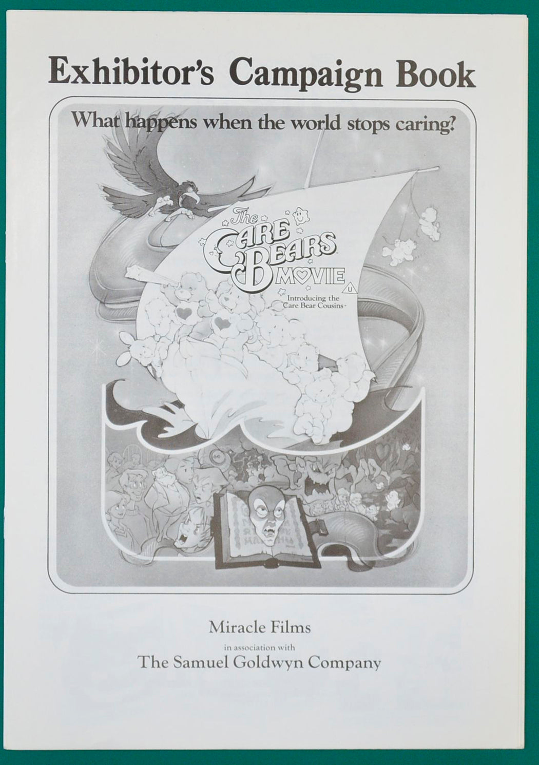 The Care Bears Movie    Original 8 Page Cinema Exhibitor's Campaign Press Book    