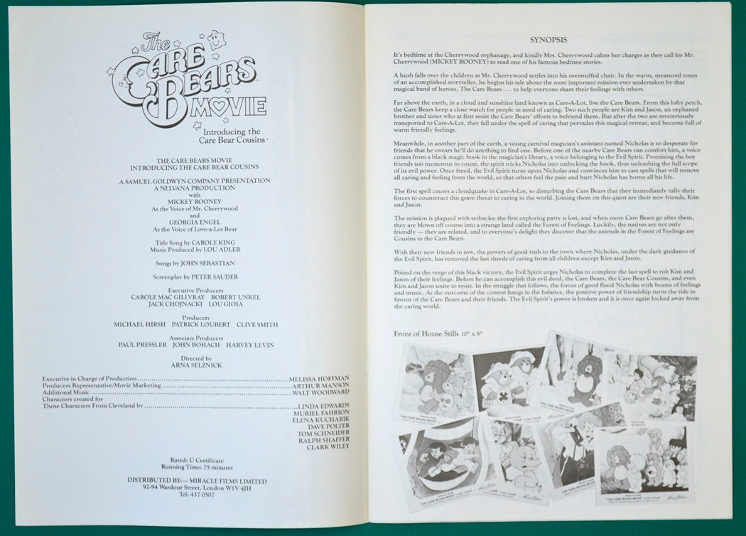 Care Bears Movie - Press Book - Inside