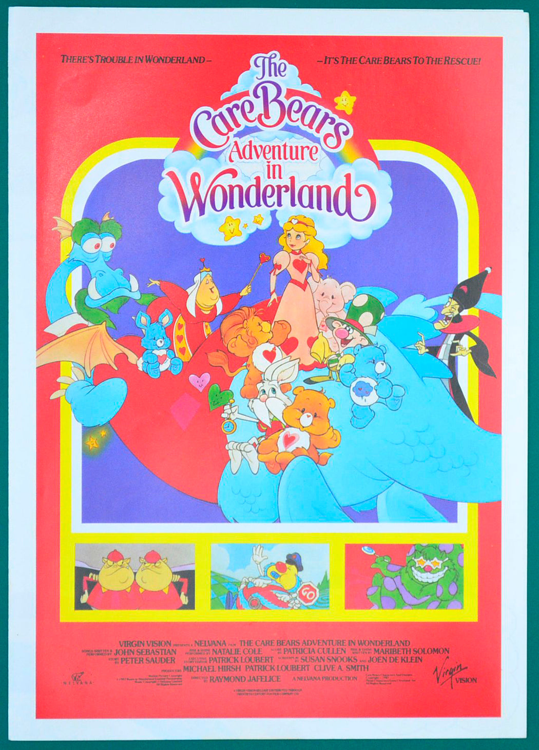 The Care Bears : Adventures In Wonderland    Original Cinema Exhibitors Synopsis / Credits Booklet    