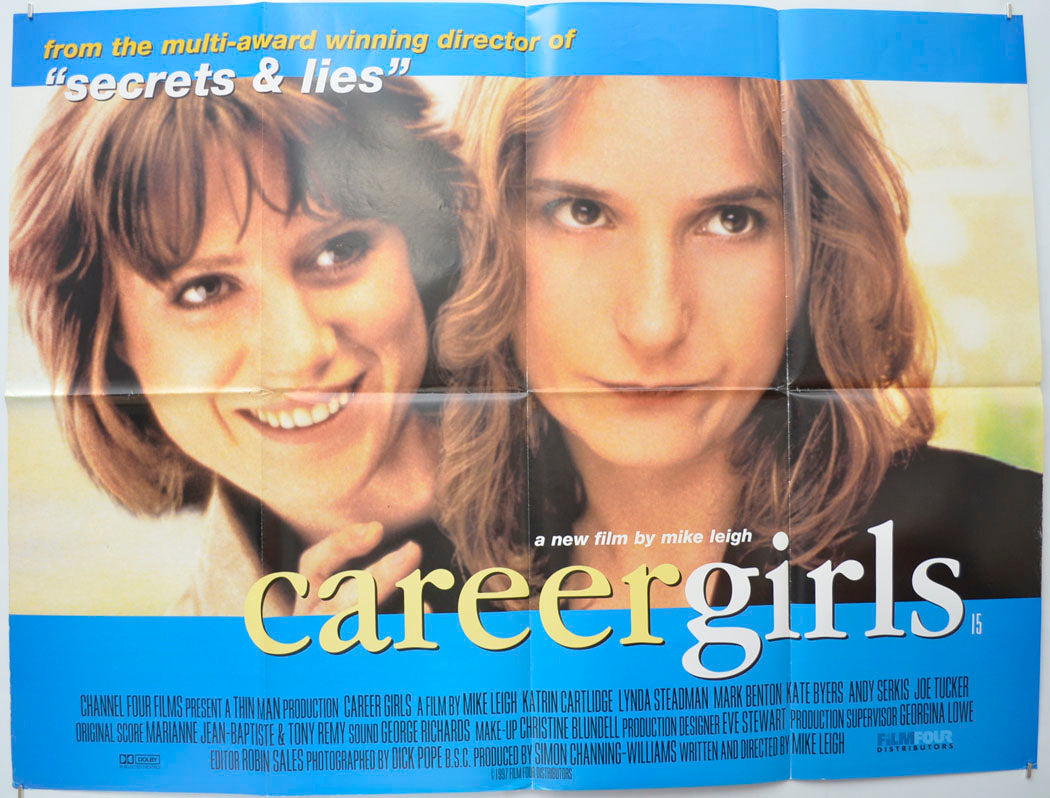 Career Girls Original Quad Poster - Film Poster - Movie Poster