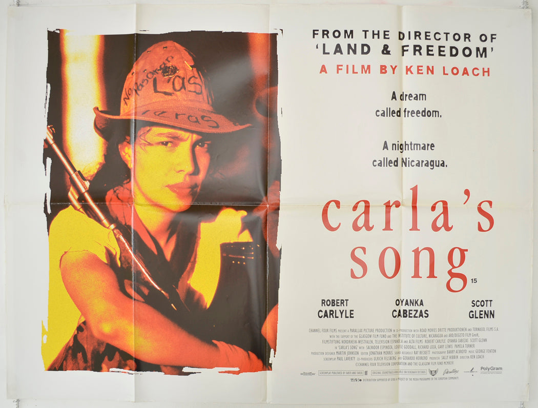 Carla's Song   Original Quad Poster - Film Poster - Movie Poster 