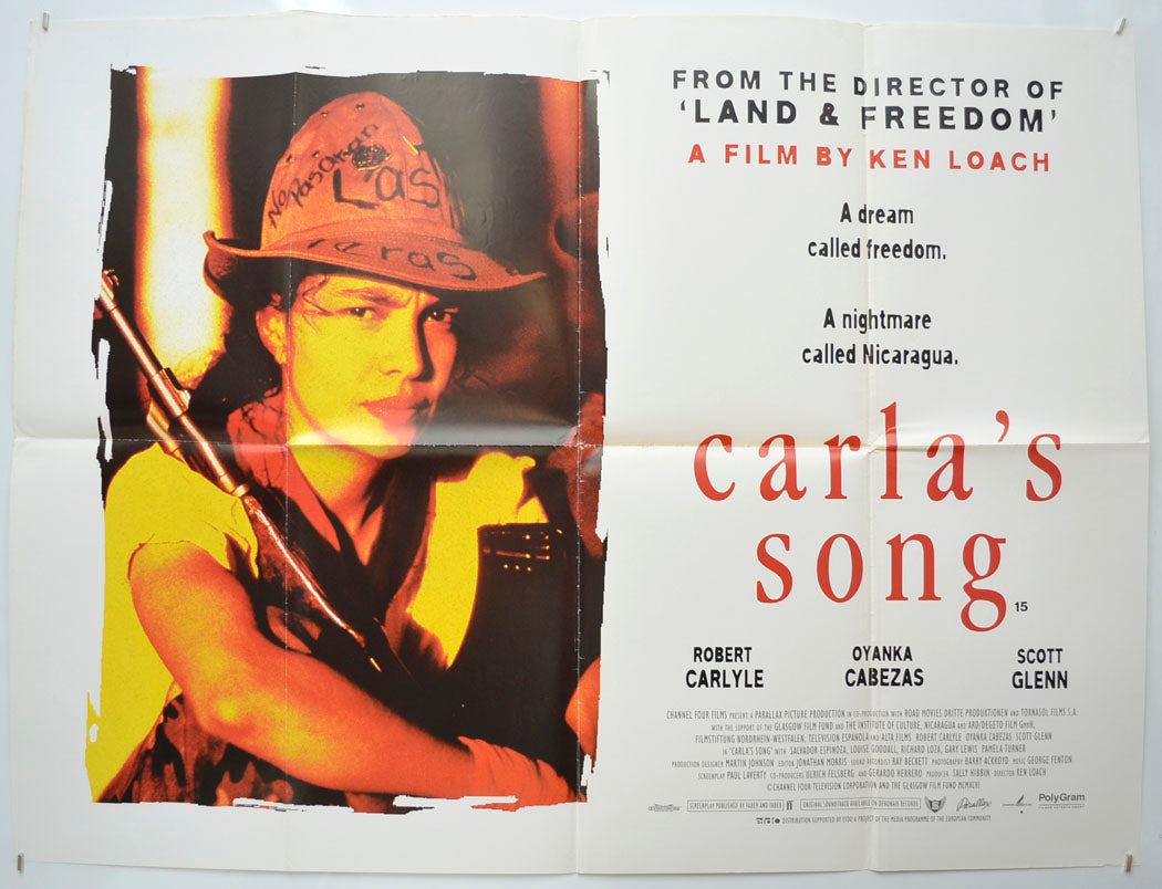 Carla's Song Original Quad Poster - Film Poster - Movie Poster