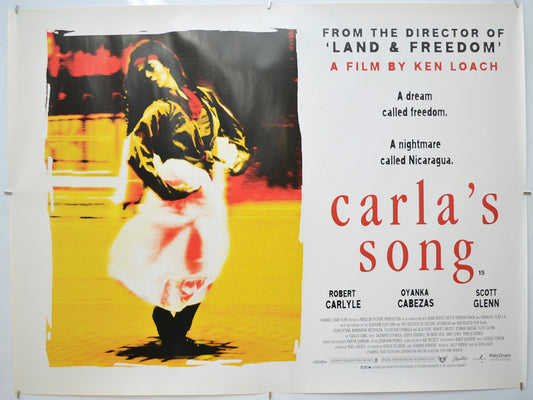 Carla’s Song (Design 2)Original Quad Poster - Film Poster - Movie Poster