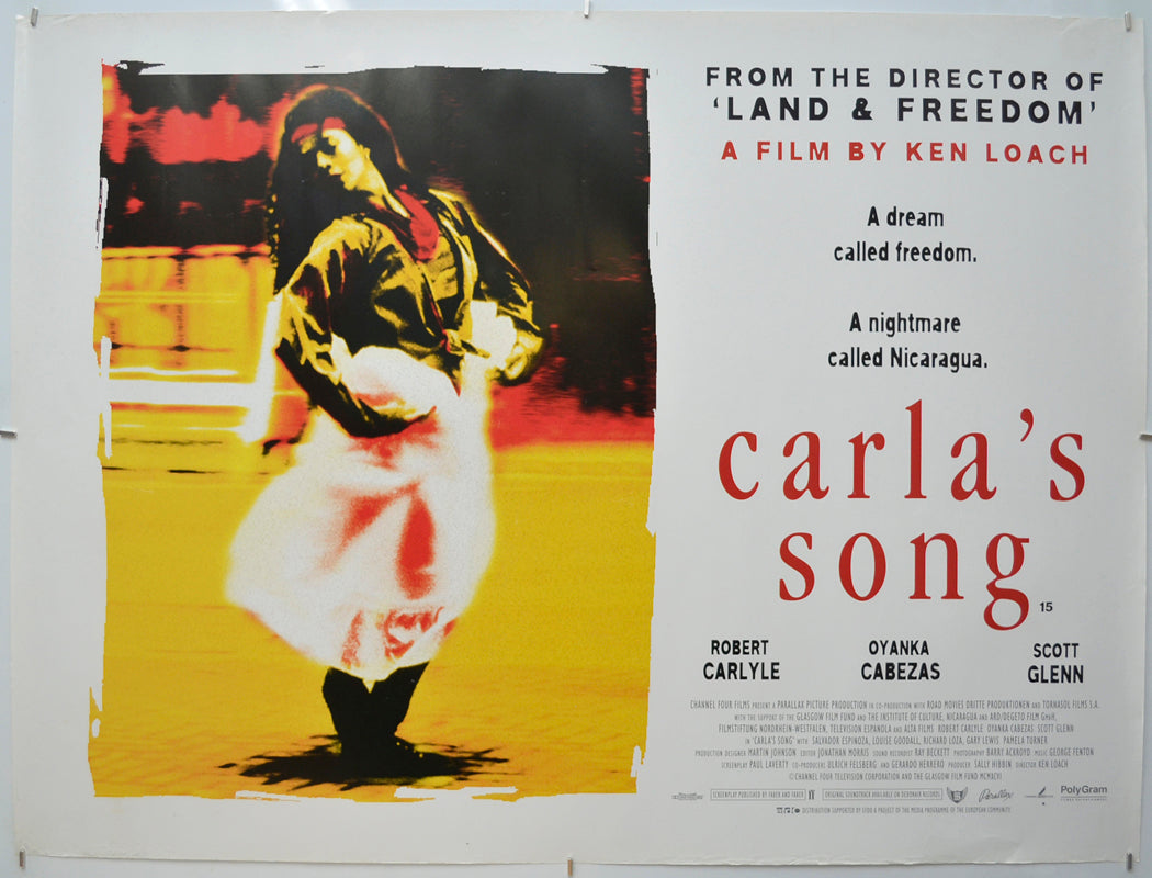 Carla’s Song (Design 2)  Original Quad Poster - Film Poster - Movie Poster