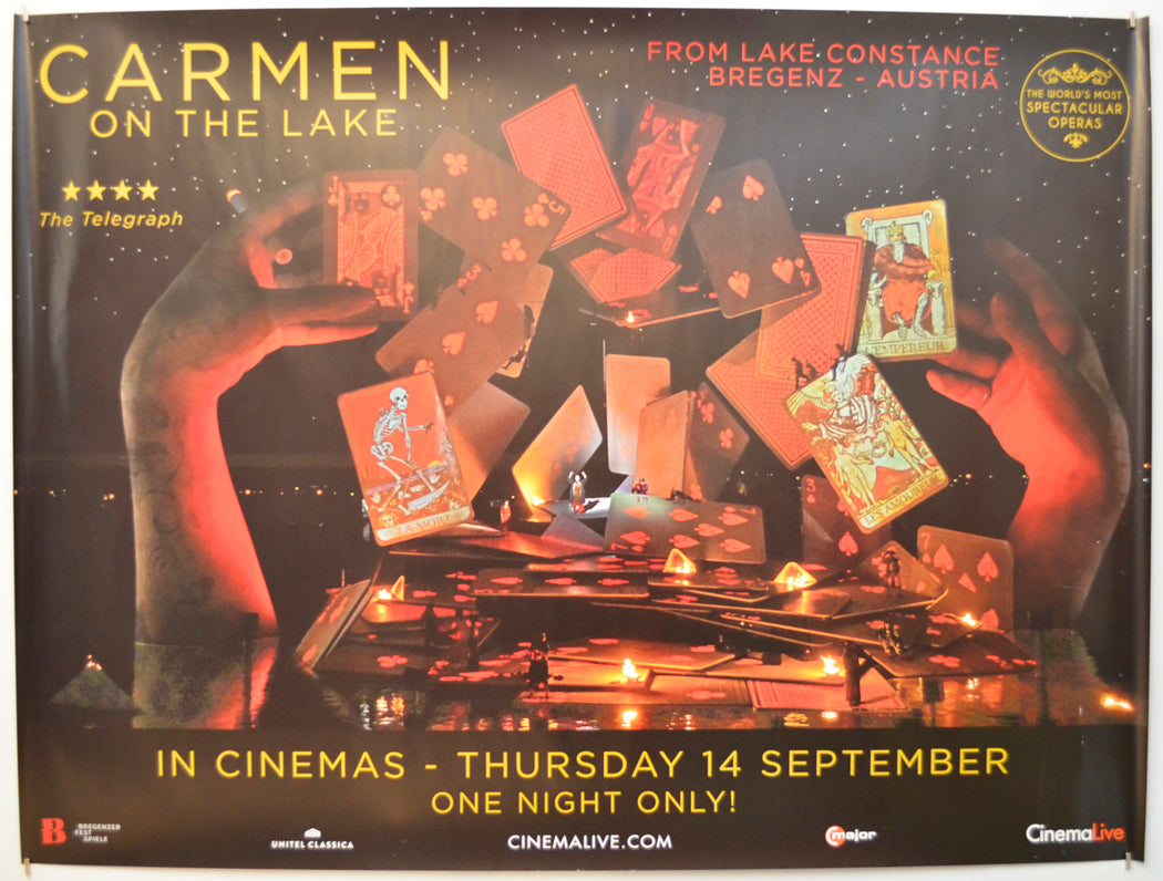 Carmen On The Lake (From Lake Constance Bregenz - Austria) Original Quad Poster - Film Poster - Movie Poster