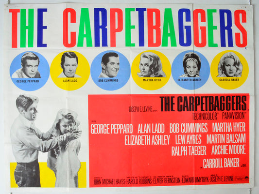 The Carpetbaggers Original British Quad Poster - Movie Poster