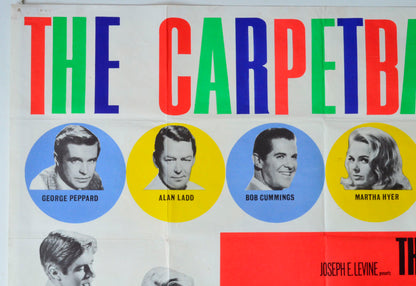 THE CARPETBAGGERS (Top Left) Cinema Quad Movie Poster 