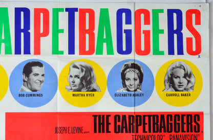 THE CARPETBAGGERS (Top Right) Cinema Quad Movie Poster 