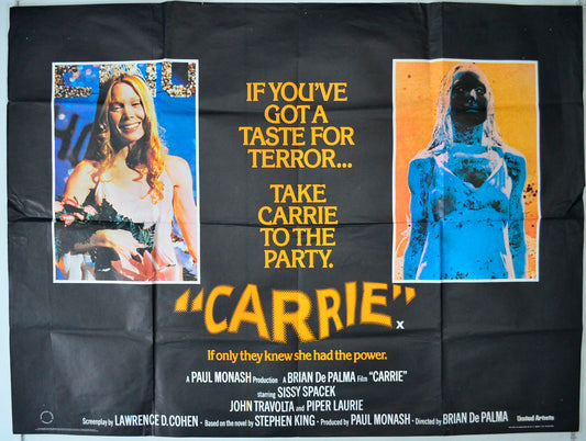 Carrie Original British Quad Poster - Movie Poster