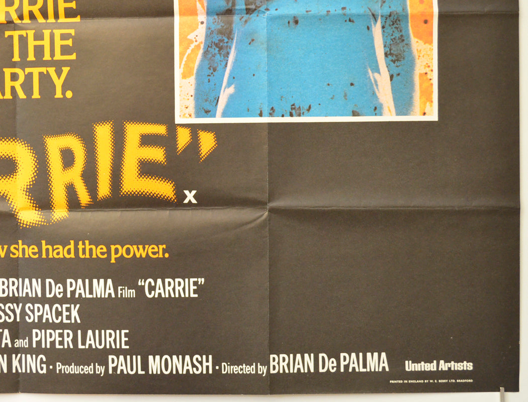 CARRIE (Bottom Right) Cinema Quad Movie Poster 